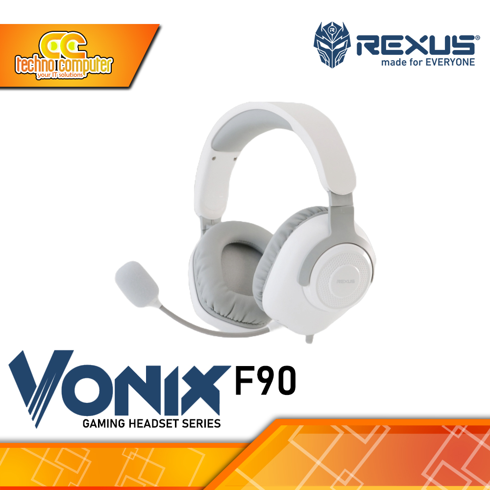 HEADSET REXUS VONIX F90 White - Gaming Headset