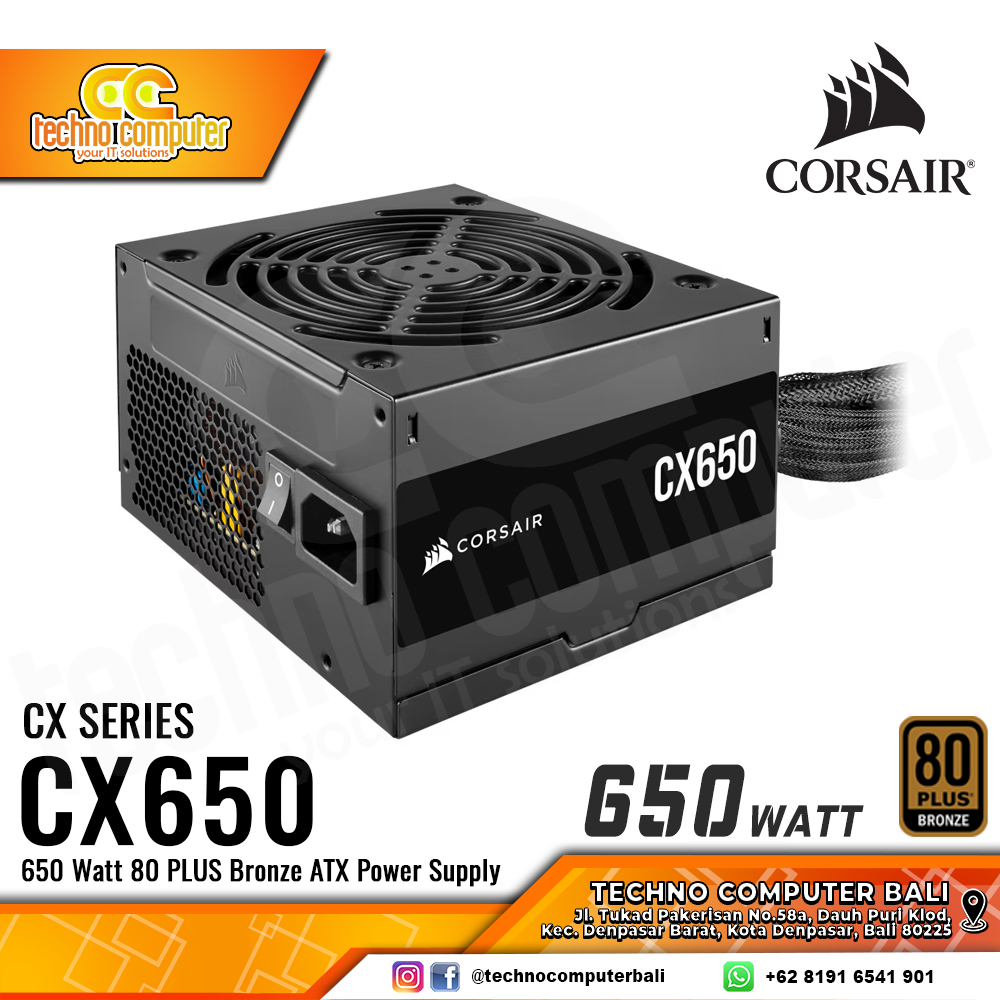 CORSAIR CX650 650W 80+ Bronze - Non Modular