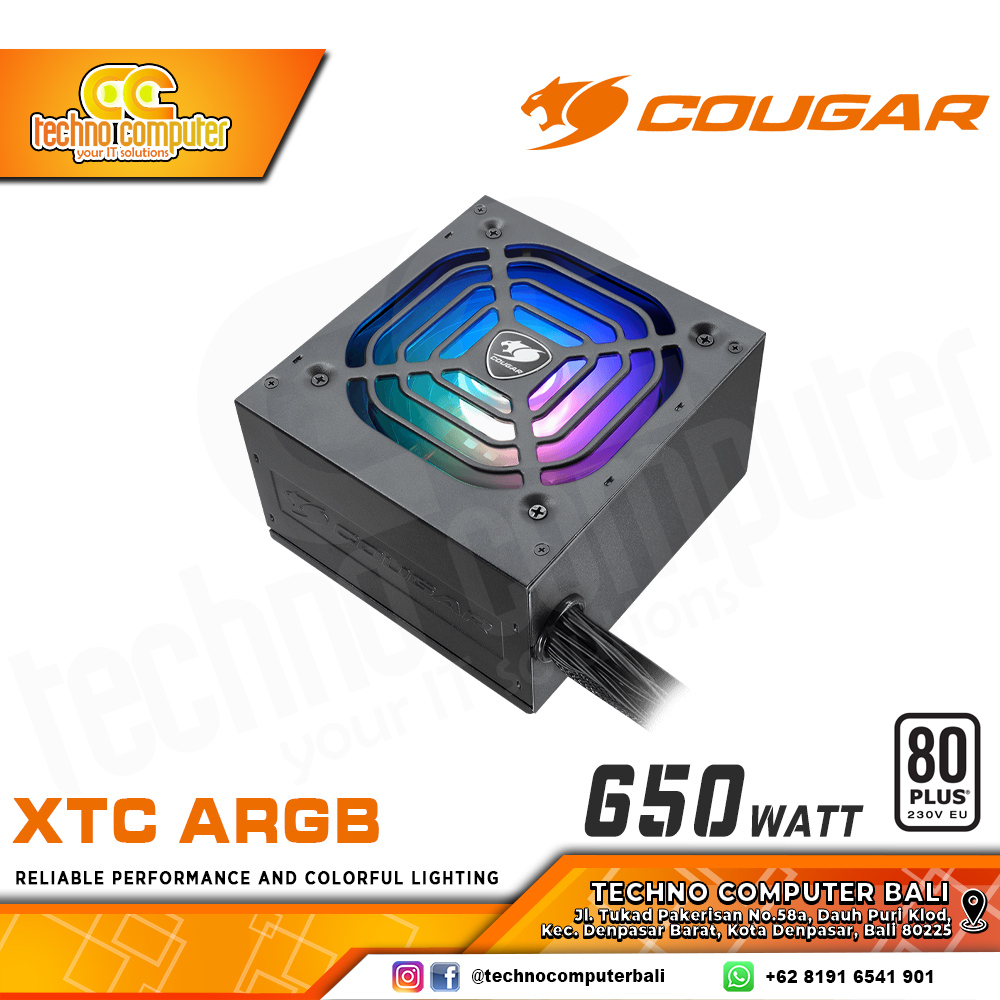 COUGAR XTC ARGB 650W 80+ White - Non Modular