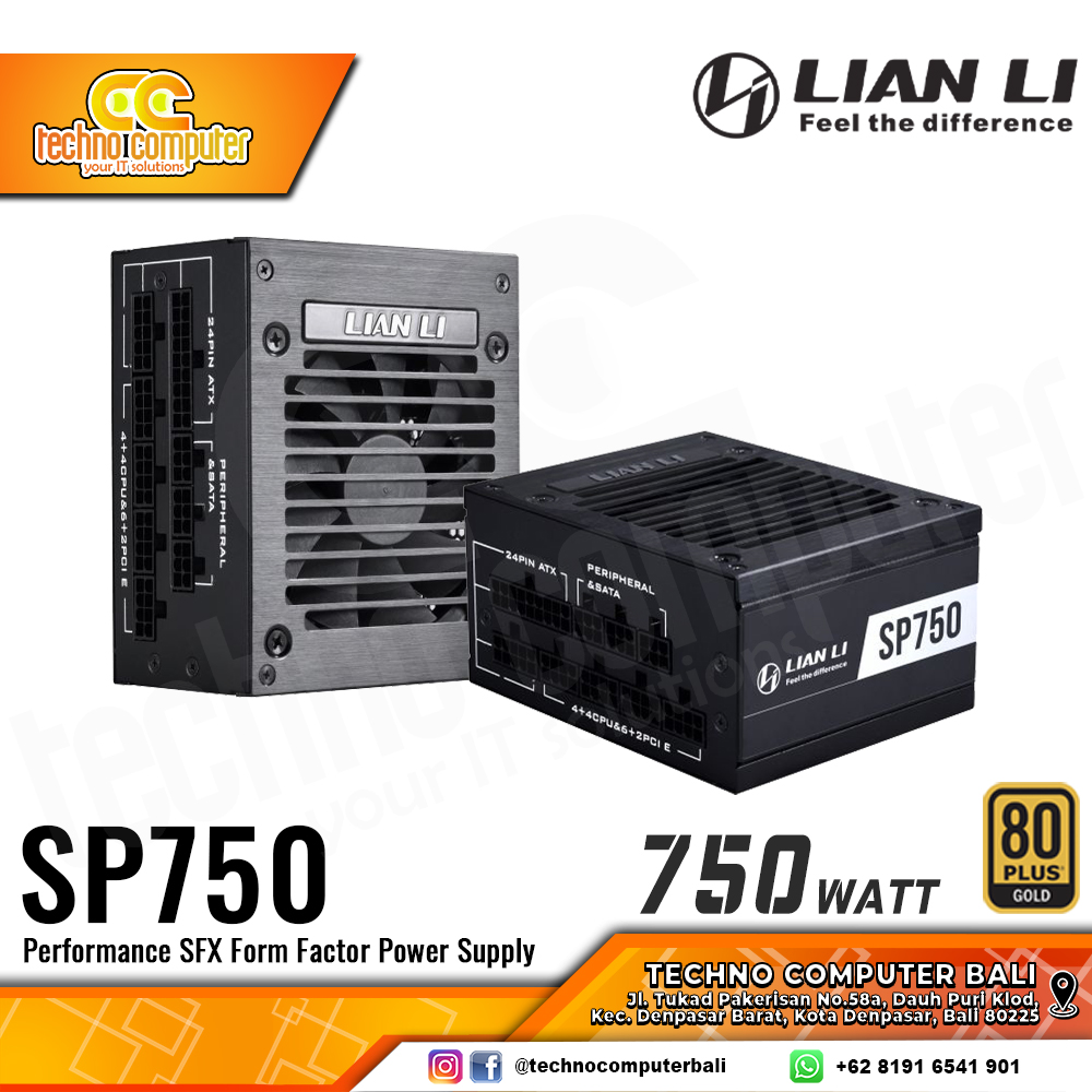 LIAN LI SP750 Black SFX 750W 80+ Gold - Full Modular