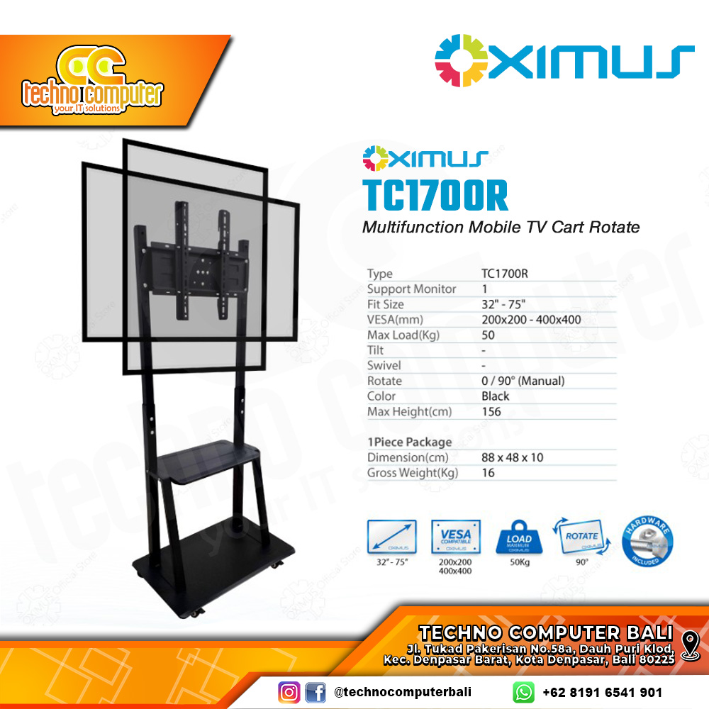 Bracket Monitor TV 32-75inch OXIMUS TC-1700R TV Stand Rotate