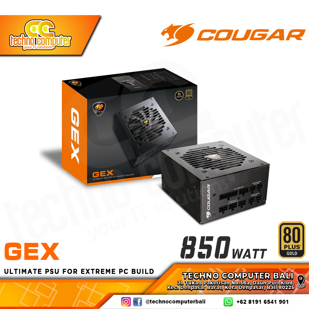 COUGAR GEX 850W 80+ Gold - Full Modular