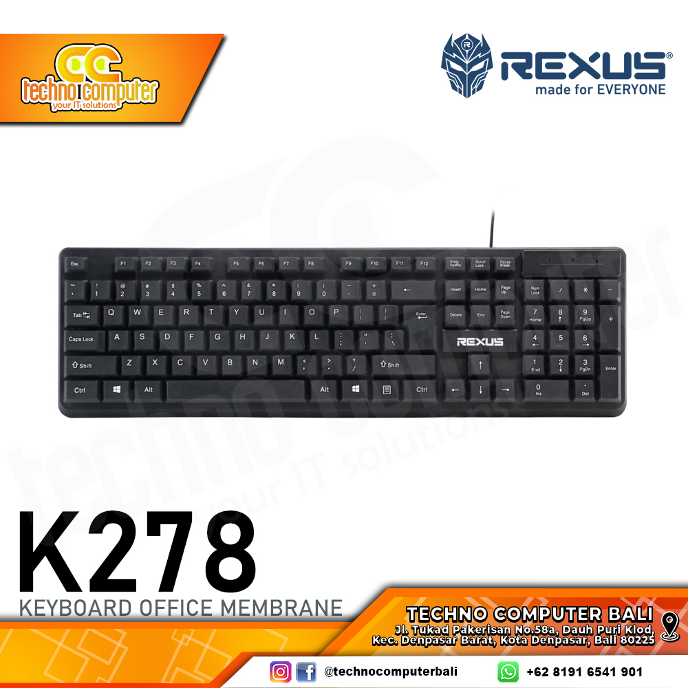 REXUS K278 - Office Keyboard