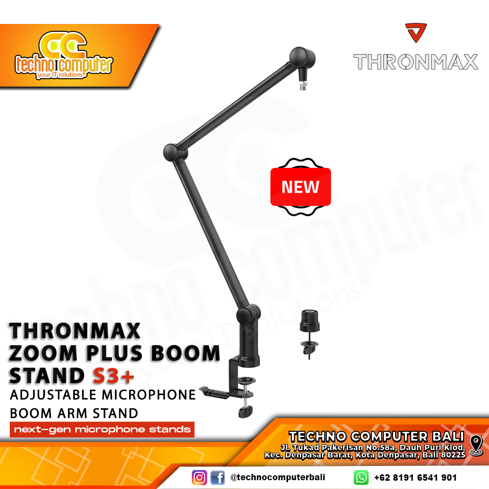 THRONMAX ZOOM BOOM ARM S3 Plus - Microphone Stand Boom Arm