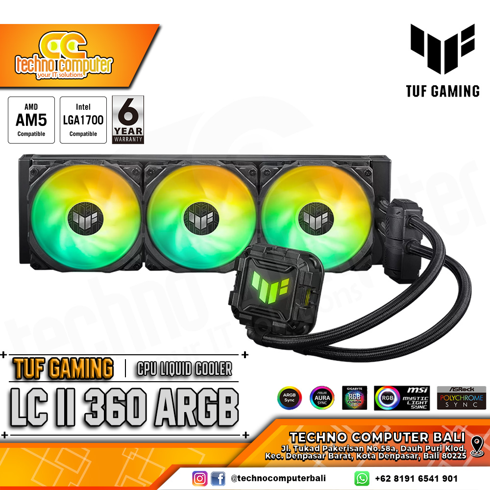 ASUS TUF GAMING LC II 360 ARGB - CPU Cooler - 360mm AIO Liquid Cooler