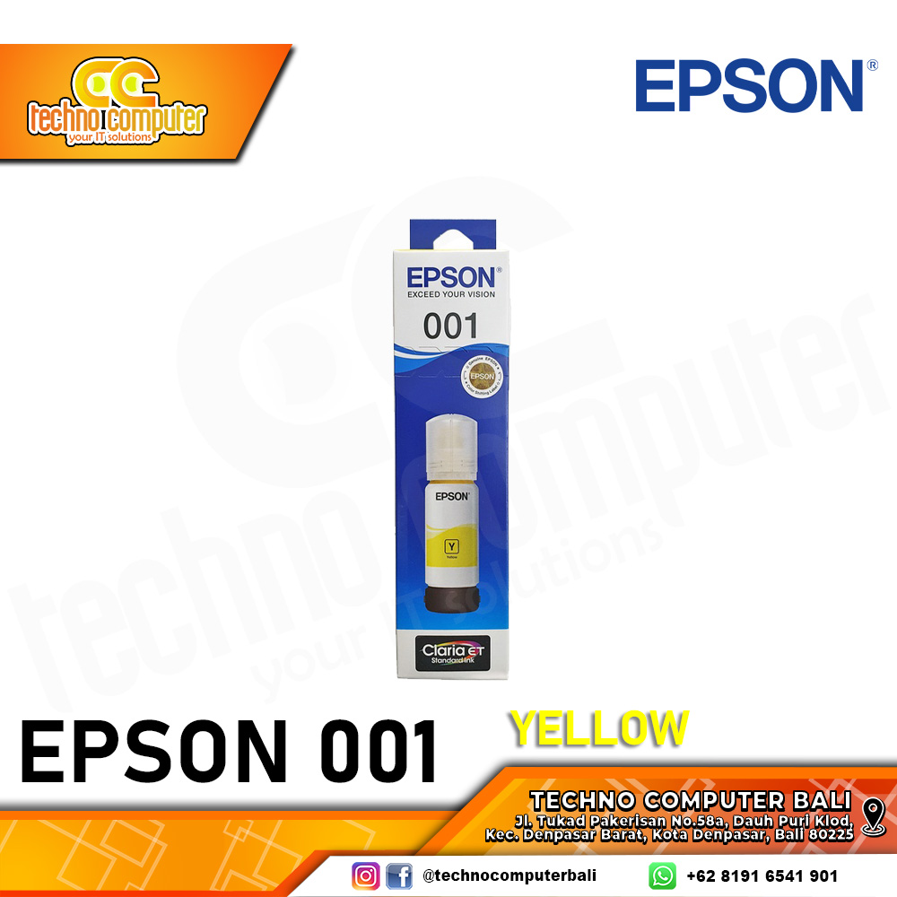 REFILL TINTA EPSON 001 YELLOW ORIGINAL