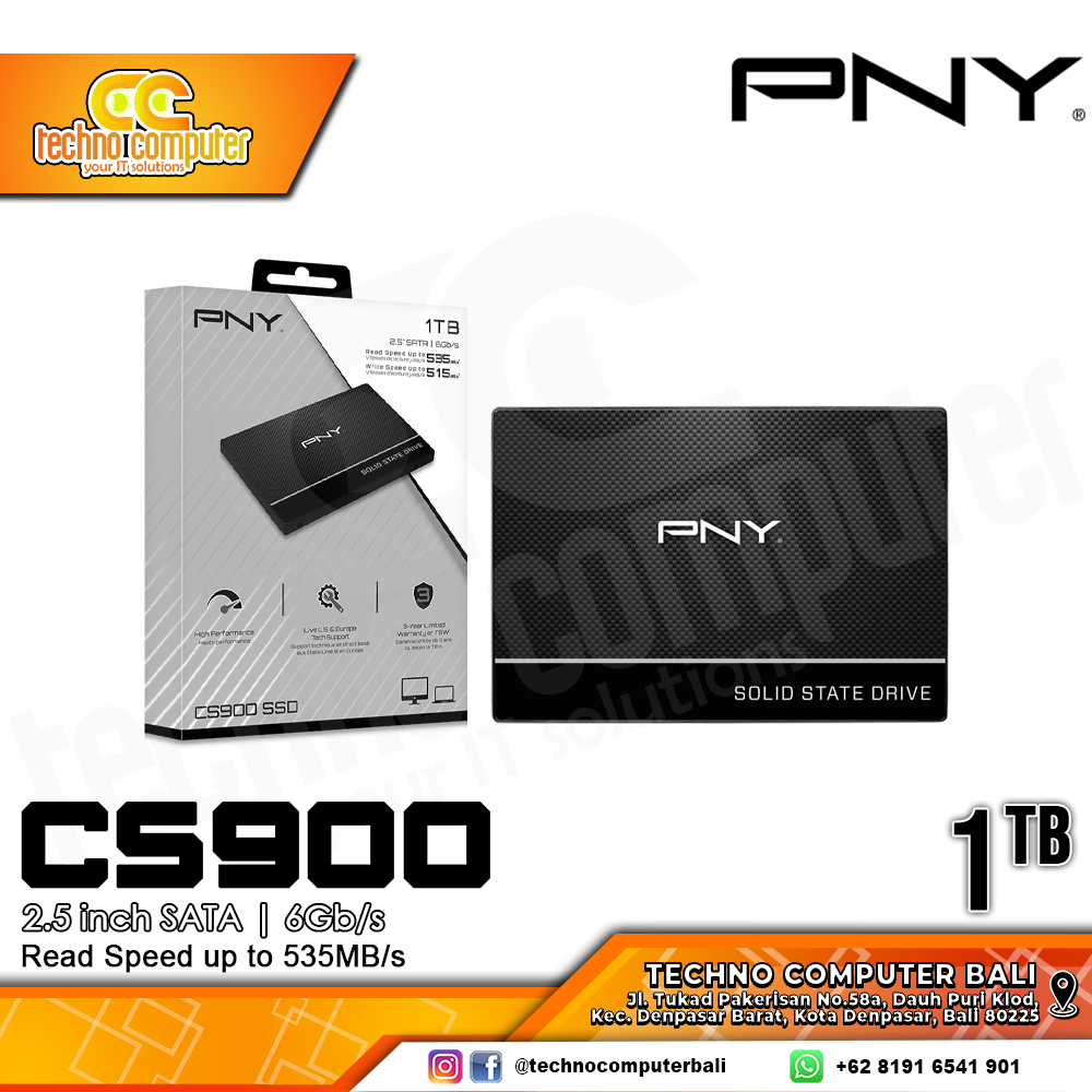 SSD PNY CS900 SATA III 2.5 inch - 1TB