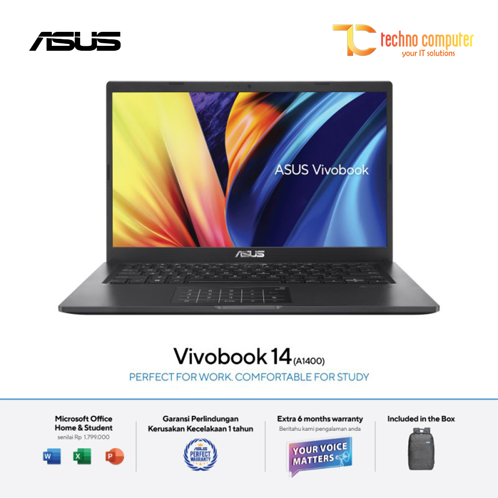 ASUS VivoBook 14 [A1404ZA-IPS321] Core i3-1215U/RAM 8GB/SSD 256GB/Win11 Home