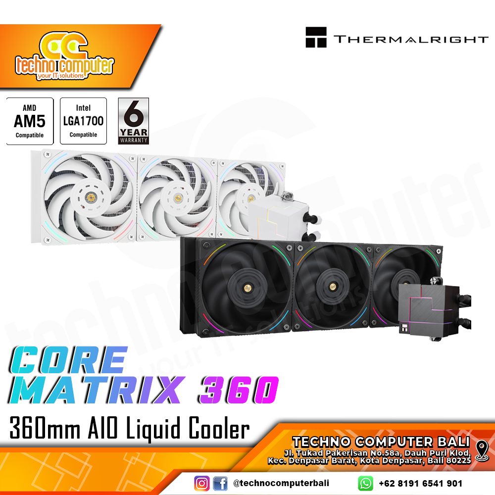 THERMALRIGHT CORE MATRIX 360 BLACK - CPU Cooler - 360mm AIO Liquid Cooler