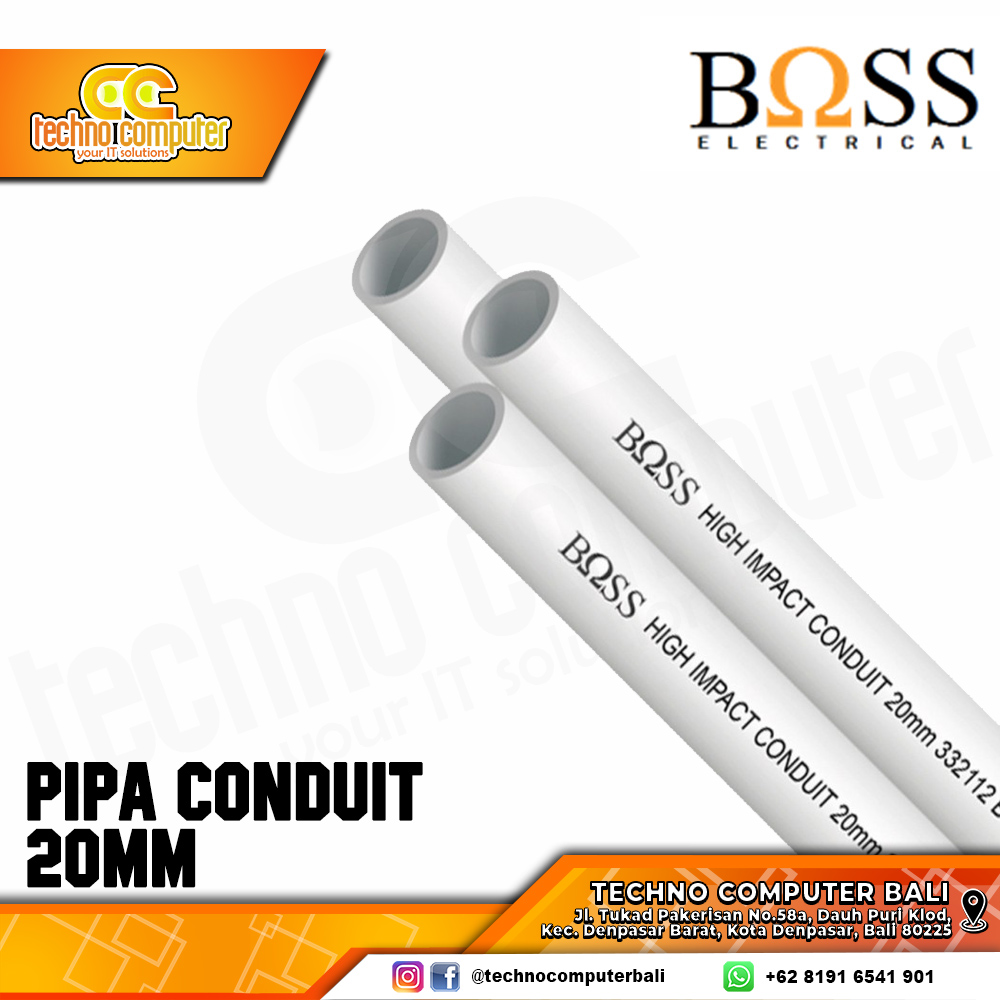 PIPA CONDUIT BOSS 20mm PUTIH