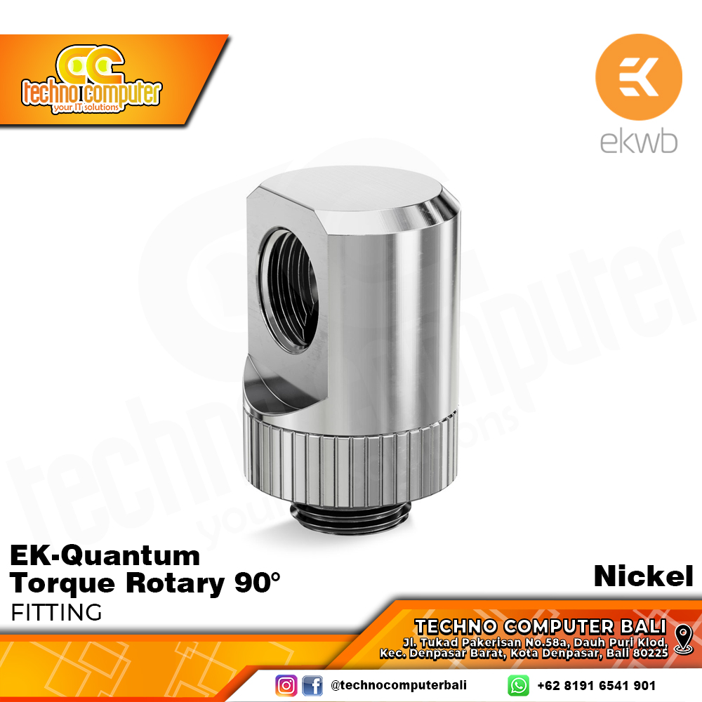 EKWB EK-Quantum Torque Rotary 90 - Nickel