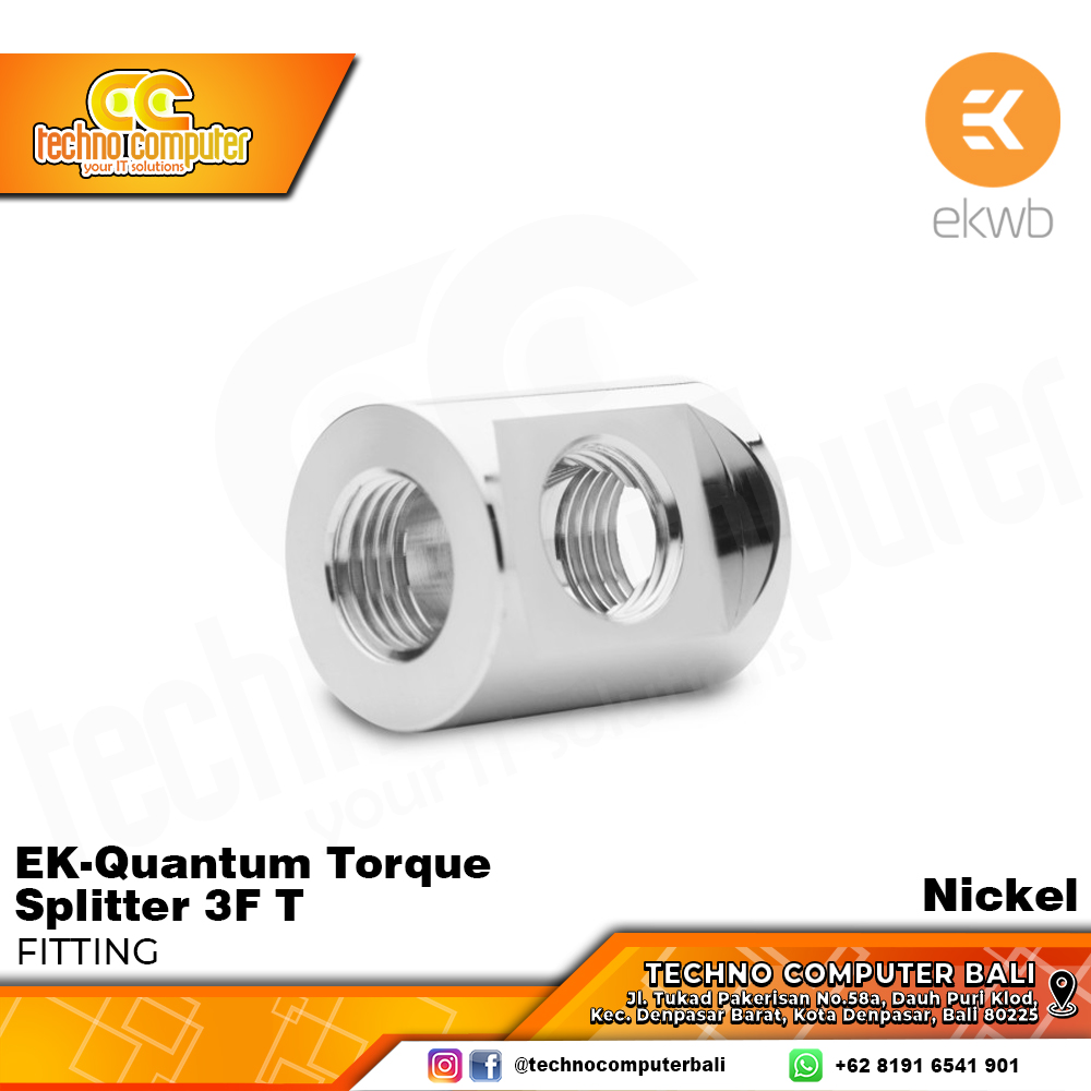 EKWB EK-Quantum Torque Splitter 3F T - Nickel