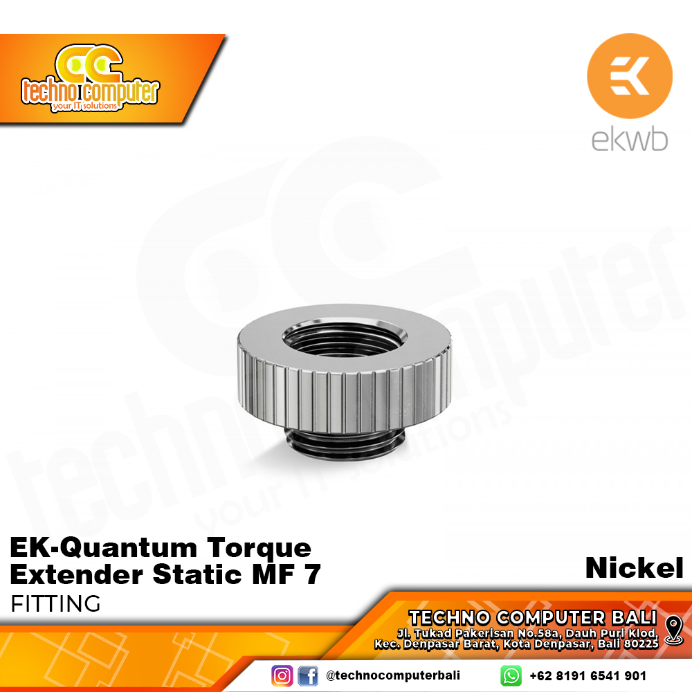 EKWB EK-Quantum Torque Extender Static MF 7 - Nickel