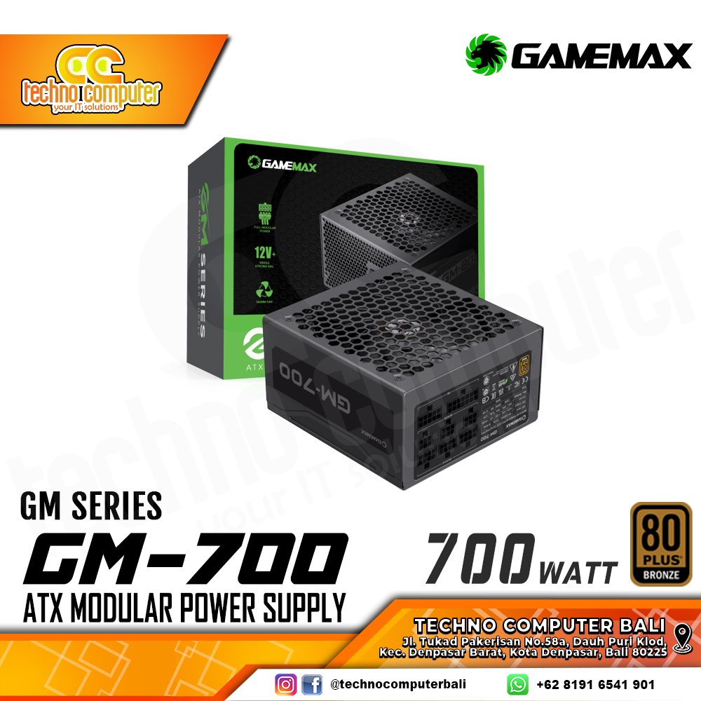 GAMEMAX GM-700 700W 80+ Bronze - Full Modular