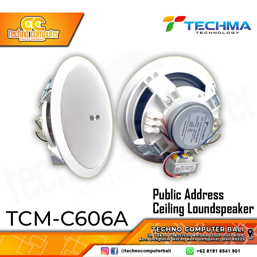 SPEAKER TECHMA TCM-C606A Mount Ceiling Speaker