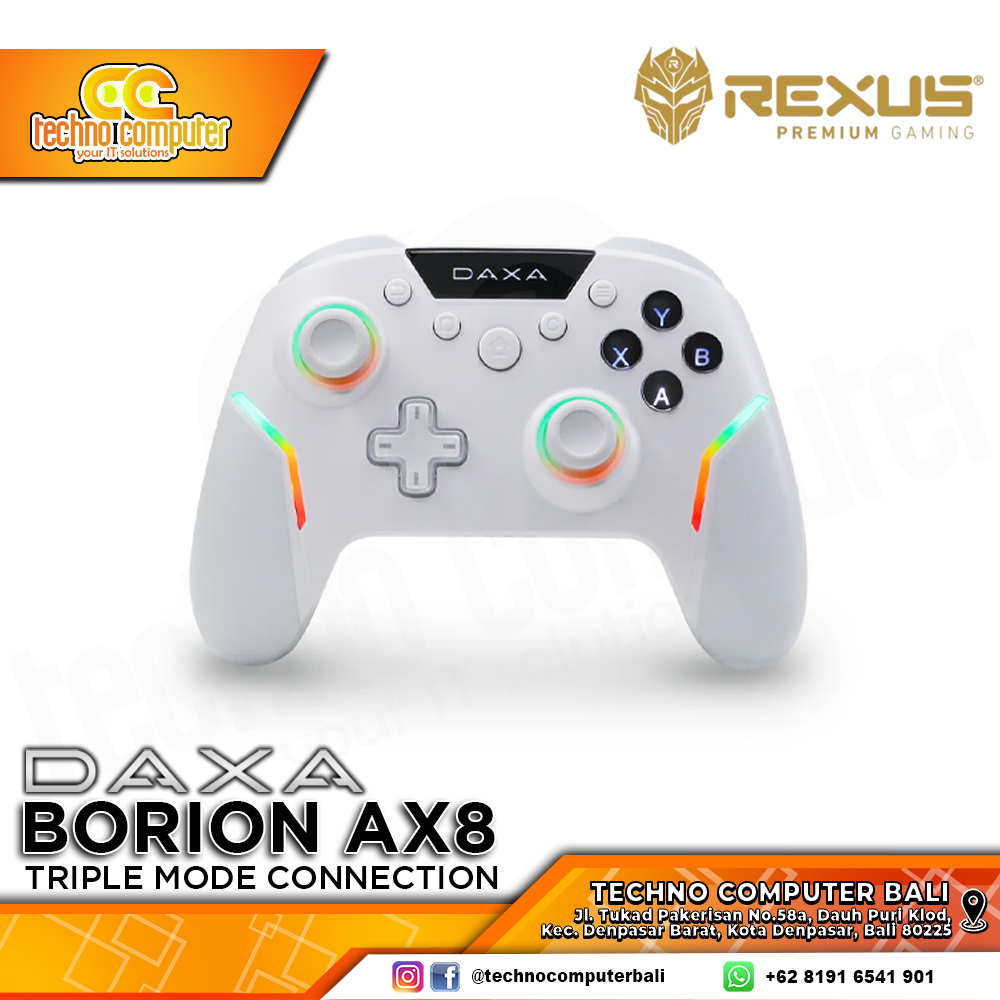 GAMEPAD WIRELESS REXUS DAXA BORION AX8 - Grey