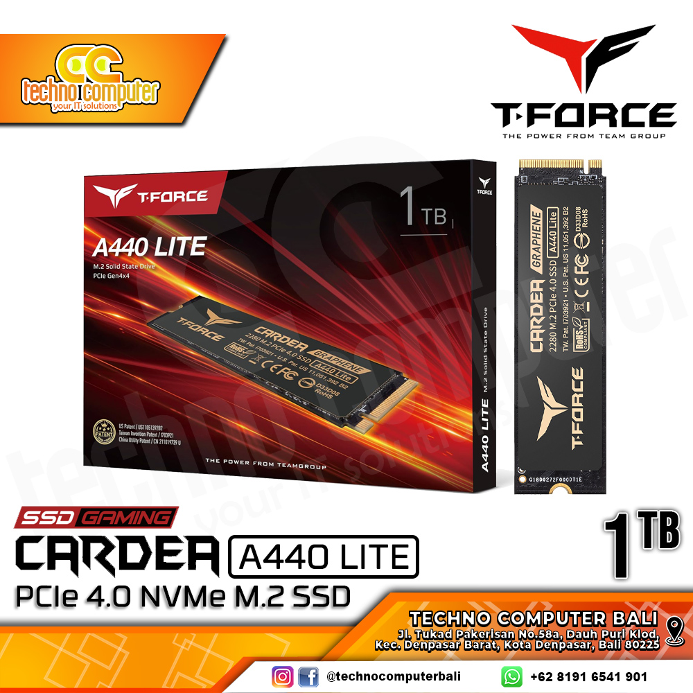 SSD T-FORCE CARDEA A440 LITE M.2 NVMe 2280 PCIe Gen4 x4 - 1TB