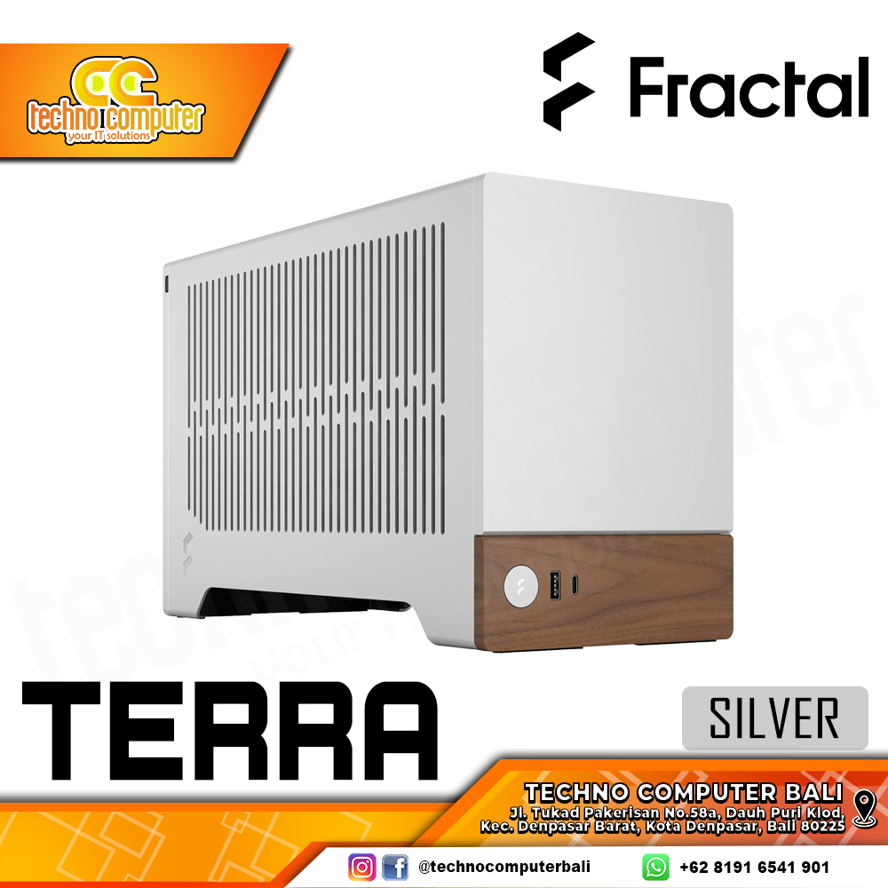 CASING FRACTAL Design TERRA Silver - Mini Tower mITX Case
