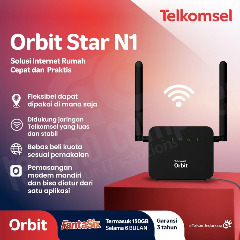 MODEM ORBIT STAR N1 include kouta 150GB Telkomsel
