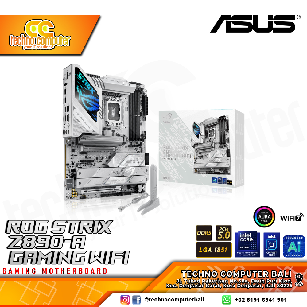 ASUS ROG STRIX Z890-A GAMING WIFI - ATX, LGA1851, Z890, DDR5