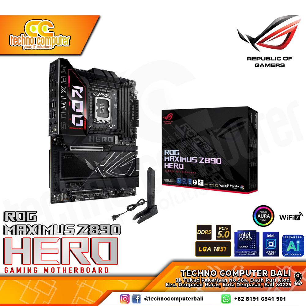 ASUS ROG MAXIMUS Z890 HERO - ATX, LGA1851, Z890, DDR5