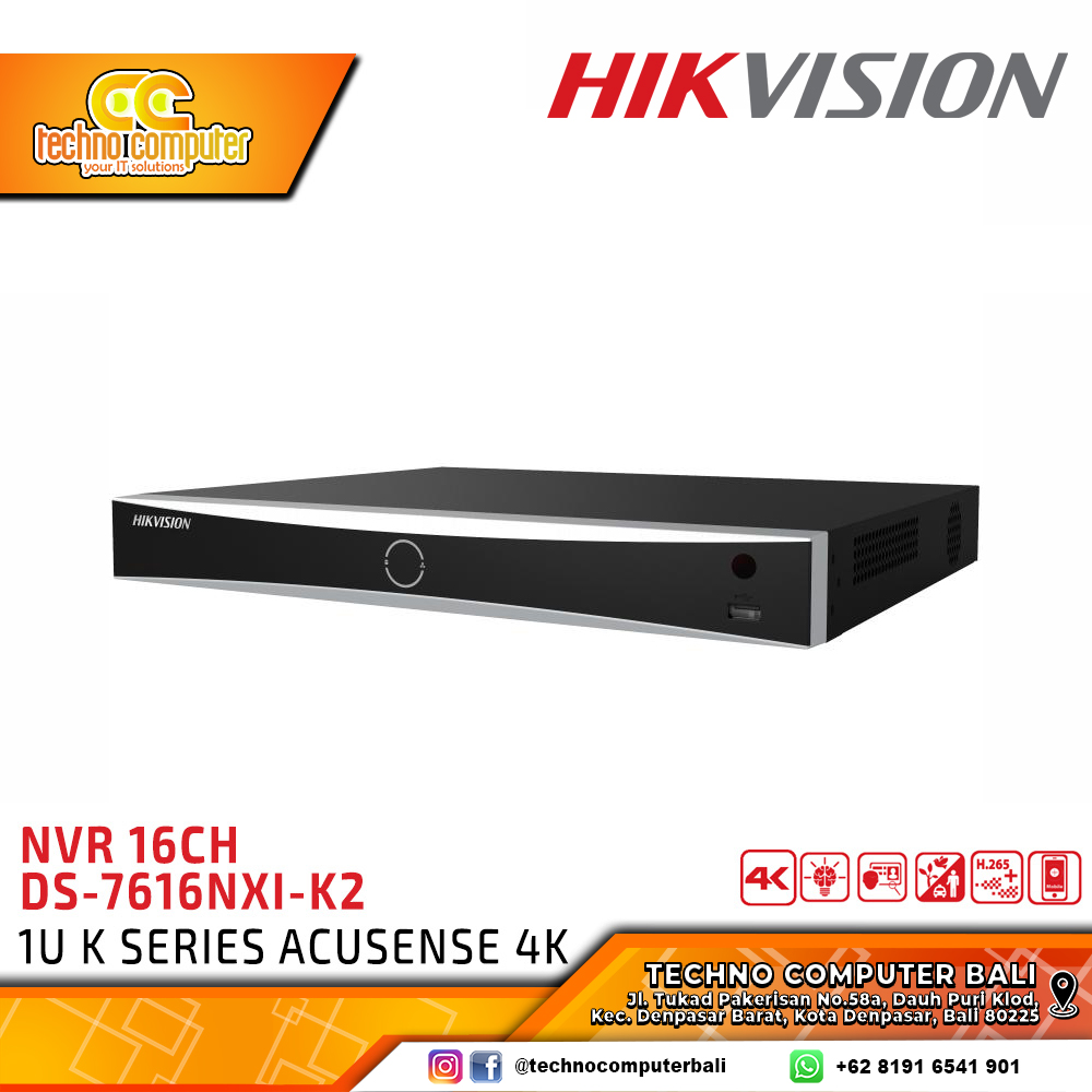 NVR HIKVISION 16CH DS-7616NXI-K2