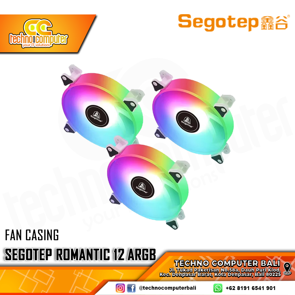 FAN CASING SEGOTEP ROMANTIC 12 ARGB - 120mm Single Pack