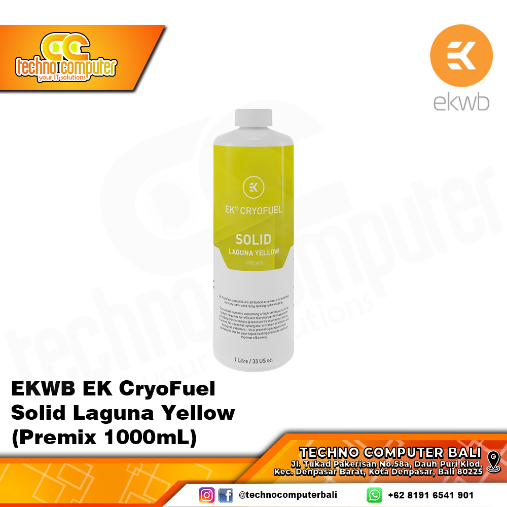 EKWB EK-CryoFuel Solid Laguna Yellow (Premix 1000mL)
