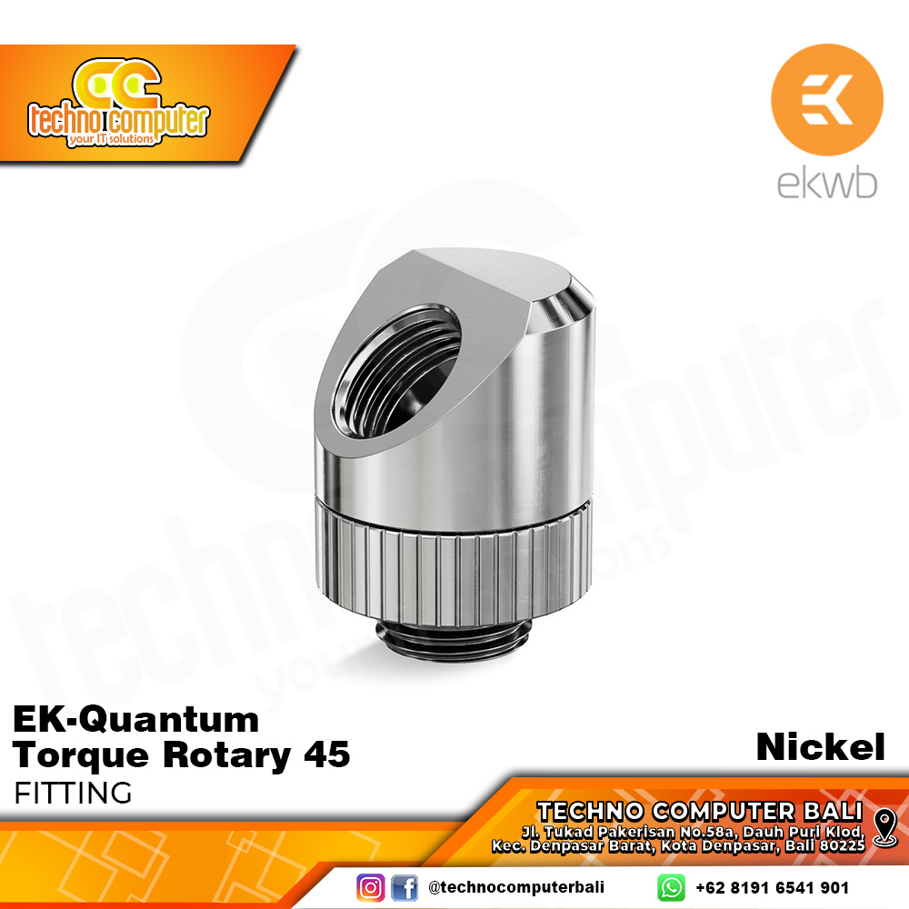 EKWB EK-Quantum Torque Rotary 45 - Nickel