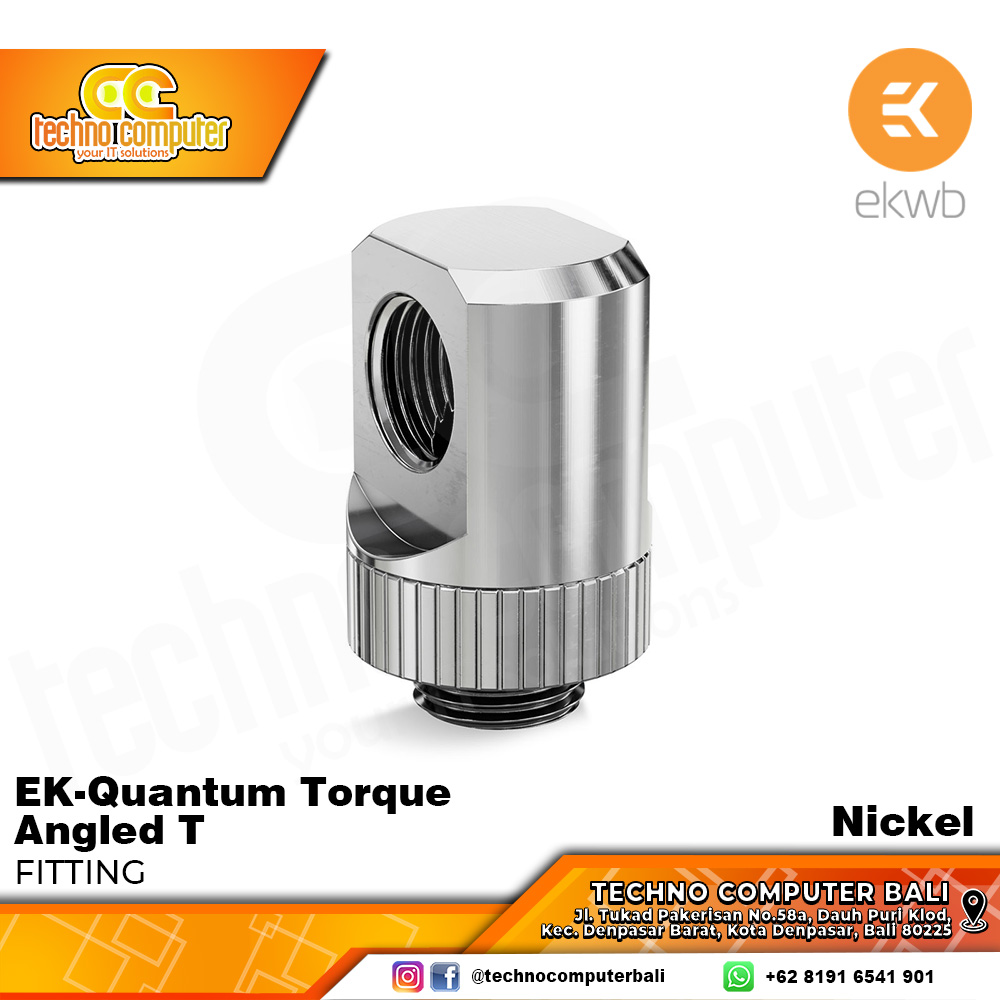 EKWB EK-Quantum Torque Angled T - Nickel