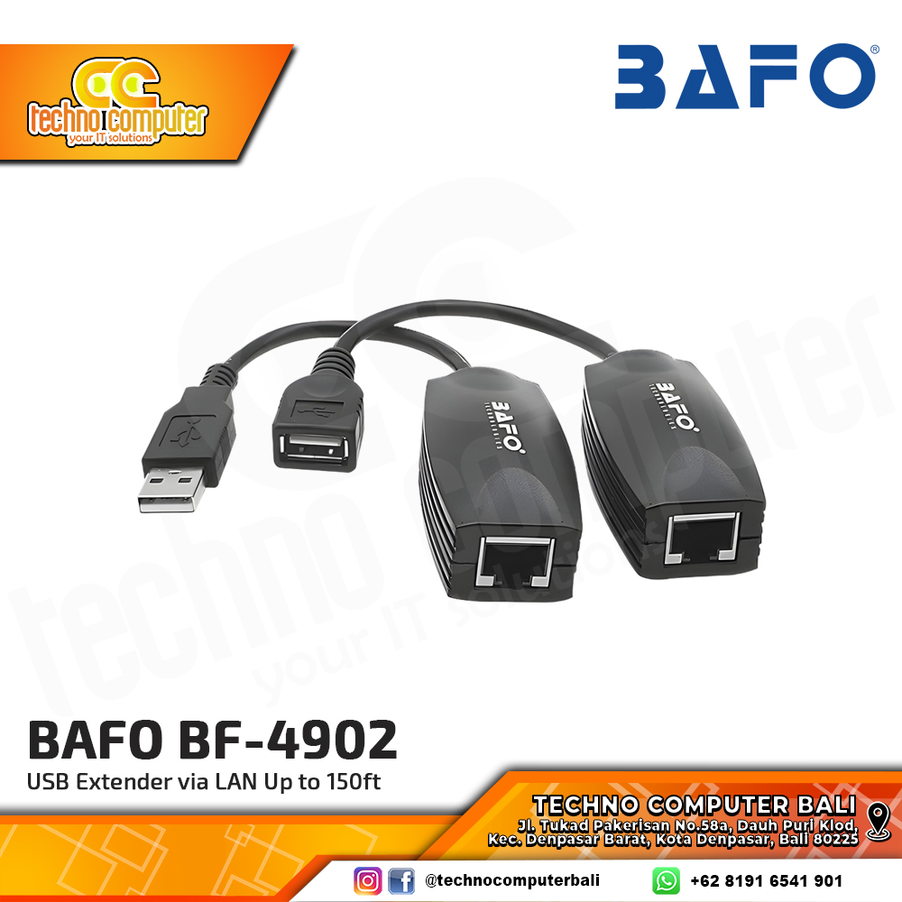 USB Extender via LAN Up to 50m BAFO BF-4902