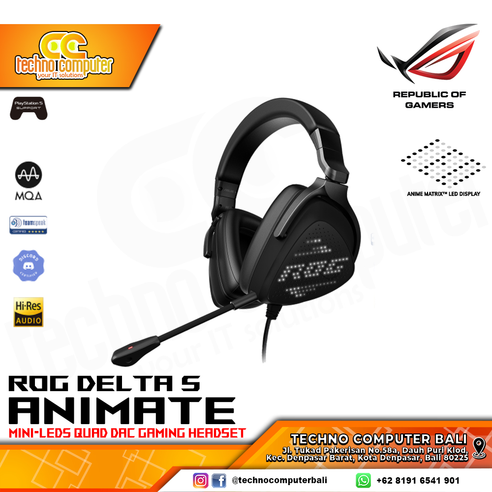 HEADSET ASUS ROG Delta S Animate - Gaming Headset