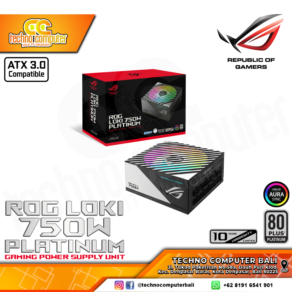 ASUS ROG LOKI-750P SFX-L 750W 80+ Platinum Black - Full Modular