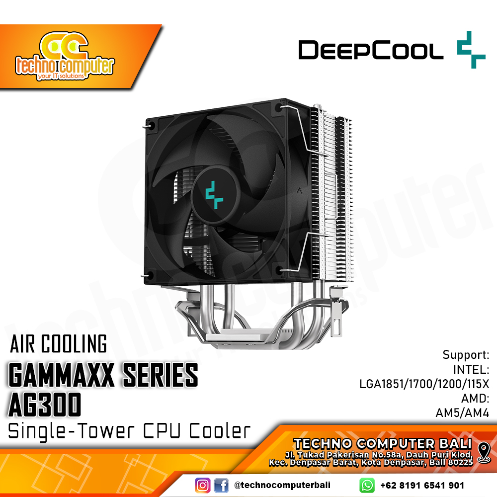 DEEPCOOL AG300 - CPU Cooler - 92mm Air Cooler