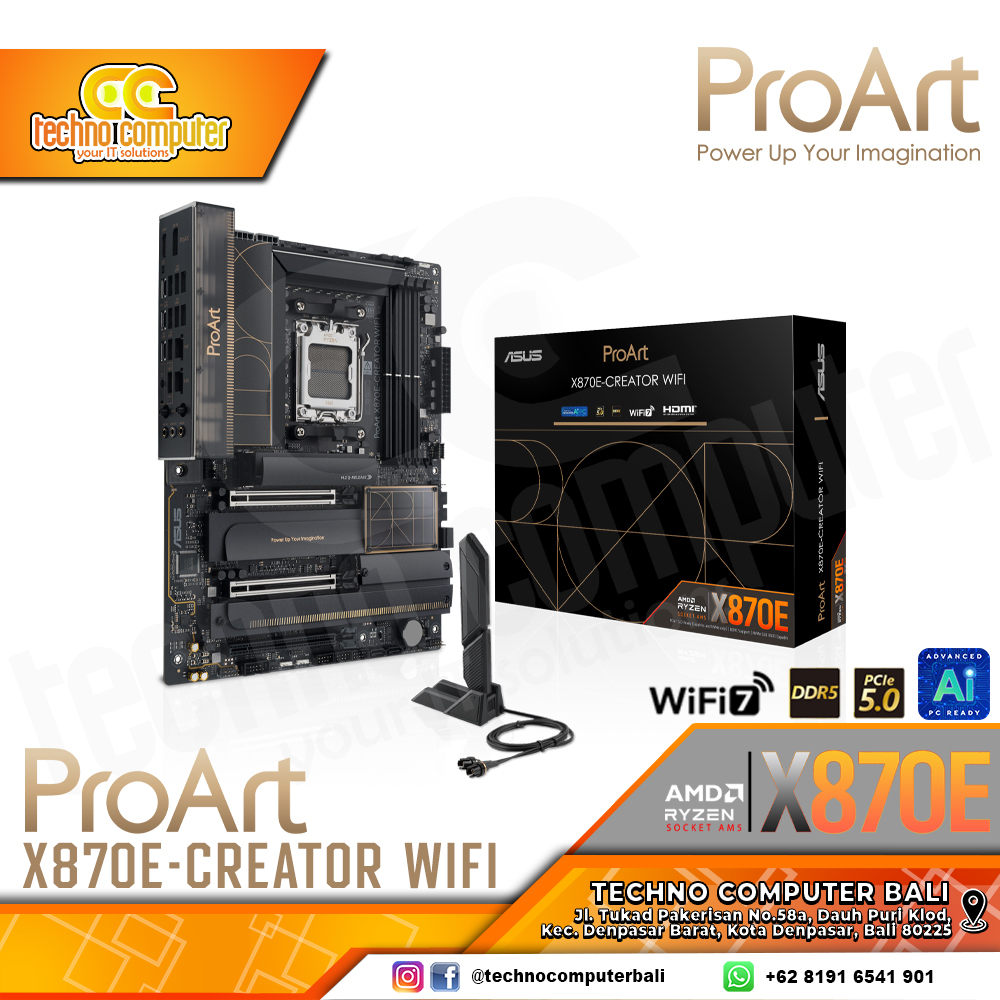 ASUS PROART X870E-CREATOR WIFI - ATX, AM5, X870, DDR5