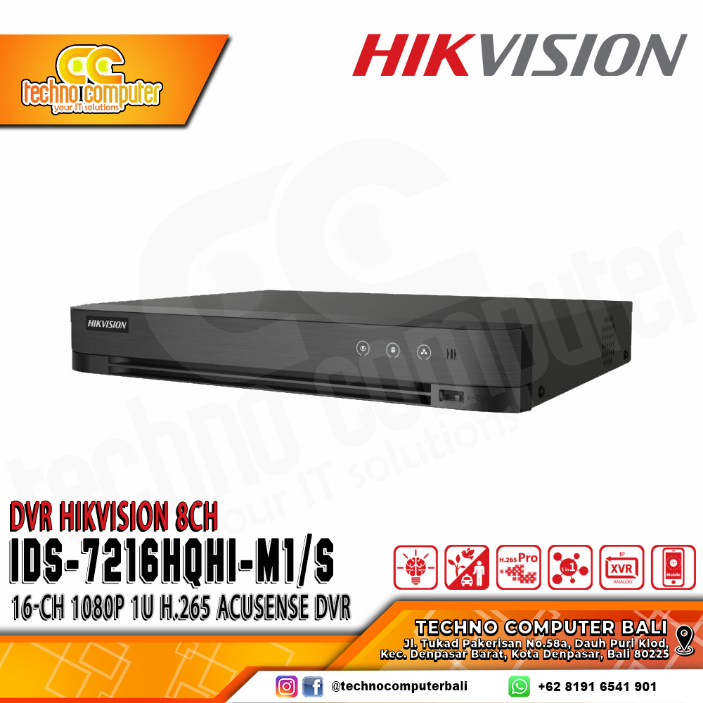 DVR HIKVISION 16CH iDS-7216HQHI-M1/S