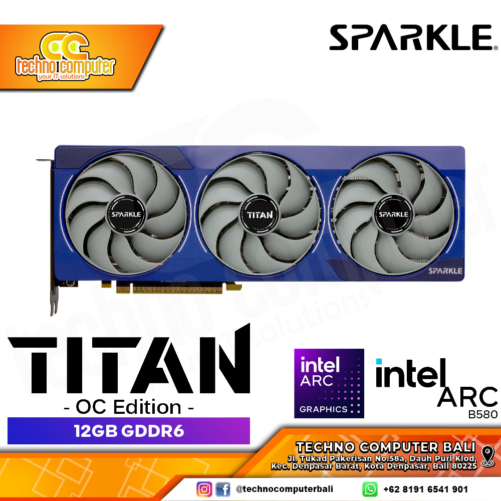 SPARKLE Intel Arc B580 TITAN OC Edition 12GB GDDR6