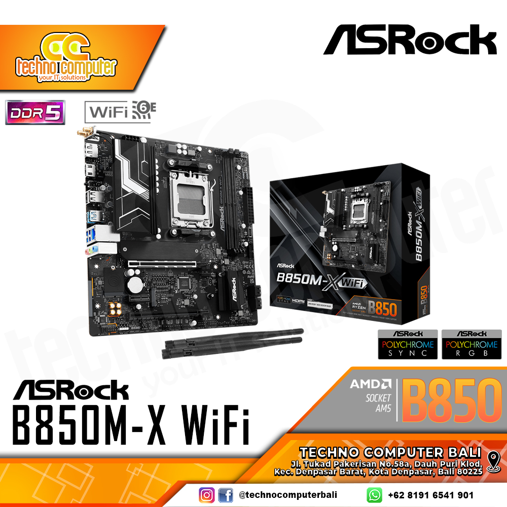 ASRock B850M-X WIFI - AMD, AM5, DDR5