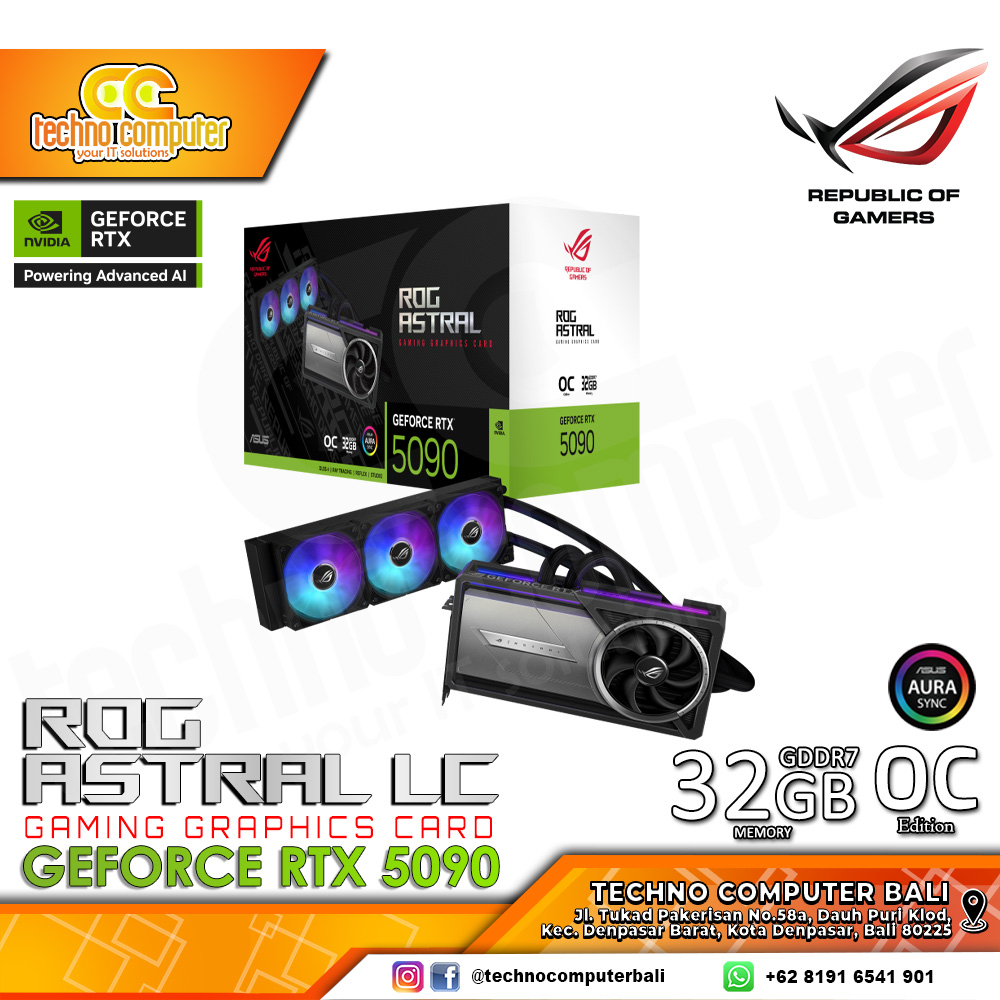 ASUS ROG ASTRAL LC NVIDIA GeForce RTX 5090 OC Edition 32GB GDDR7