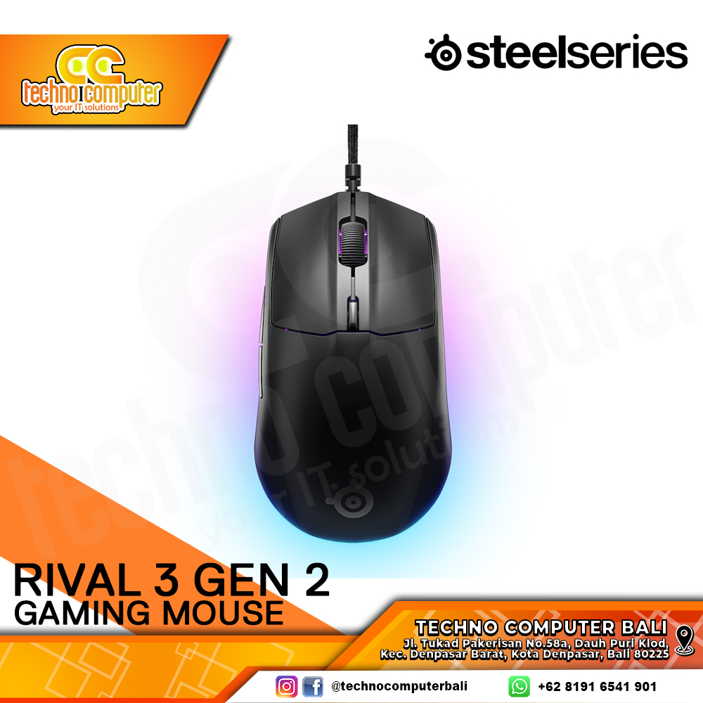 STEELSERIES RIVAL 3 Gen2 Black - Gaming Mouse