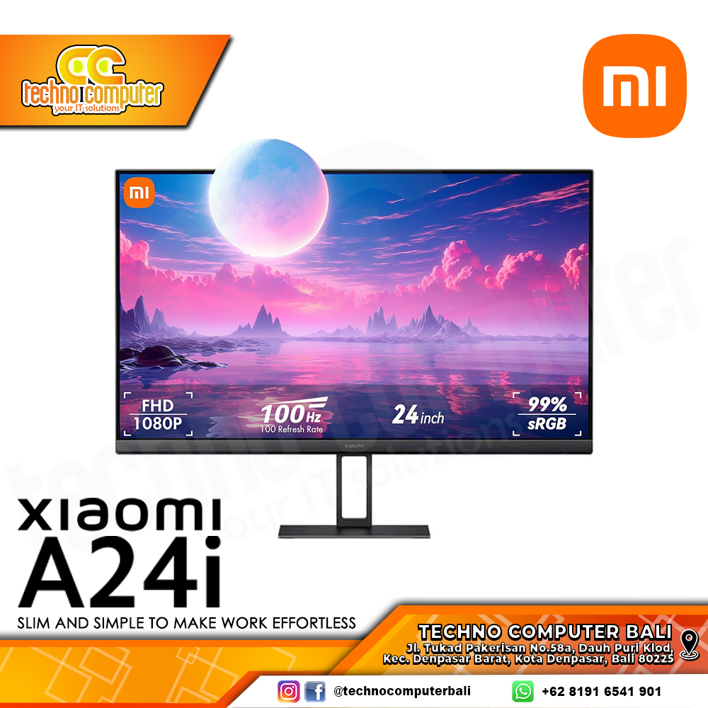 XIAOMI A24i LED Monitor - 24 inch, FHD (1920 x 1080), 100Hz