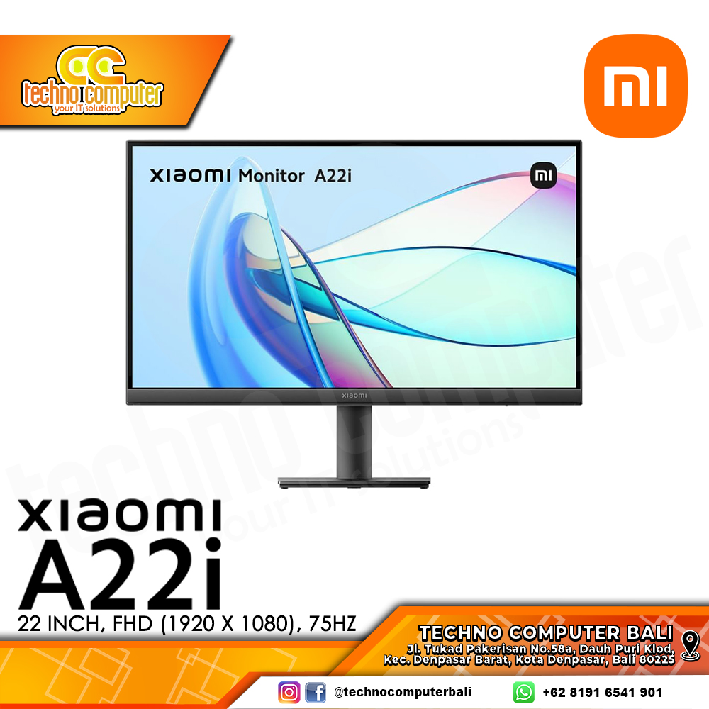XIAOMI A22i LED Monitor - 22 inch, FHD (1920 x 1080), 75Hz