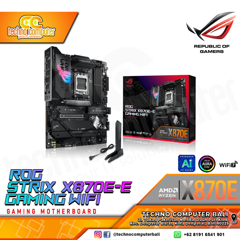 ASUS ROG STRIX X870E-E GAMING WIFI - ATX, AM5, X870, DDR5 