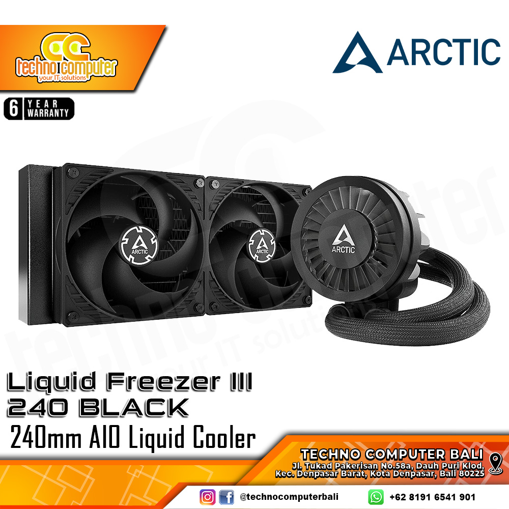 ARCTIC Liquid Freezer III 240 Black - CPU Cooler - 240mm AIO Liquid Cooler