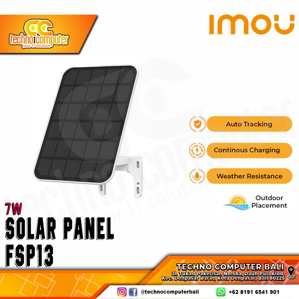 IMOU FSP13 7W Solar Panel for IMOU CELL PT Camera CCTV