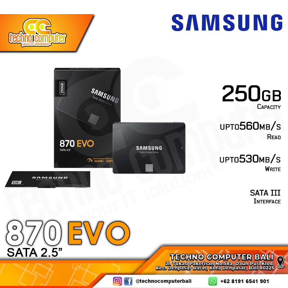 SSD SAMSUNG 870 EVO SATA III 2.5 inch - 250GB