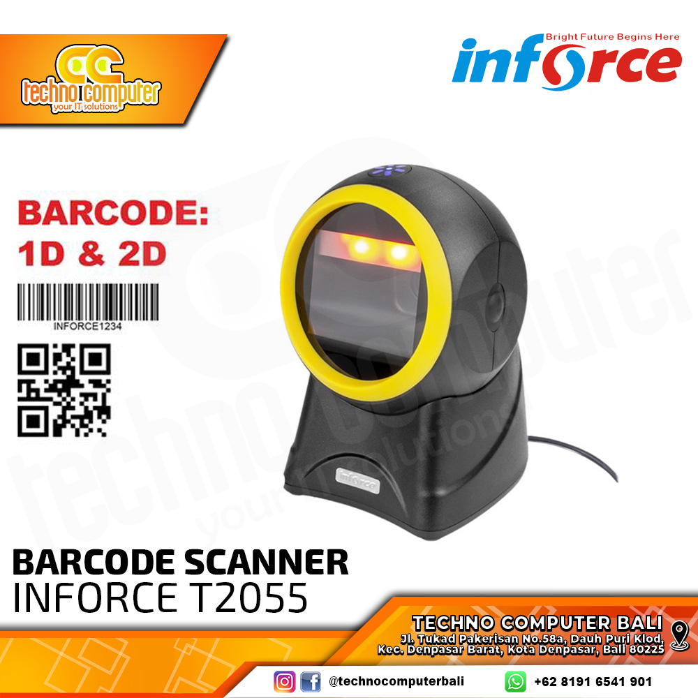BARCODE SCANNER INFORCE T2055 1D/2D