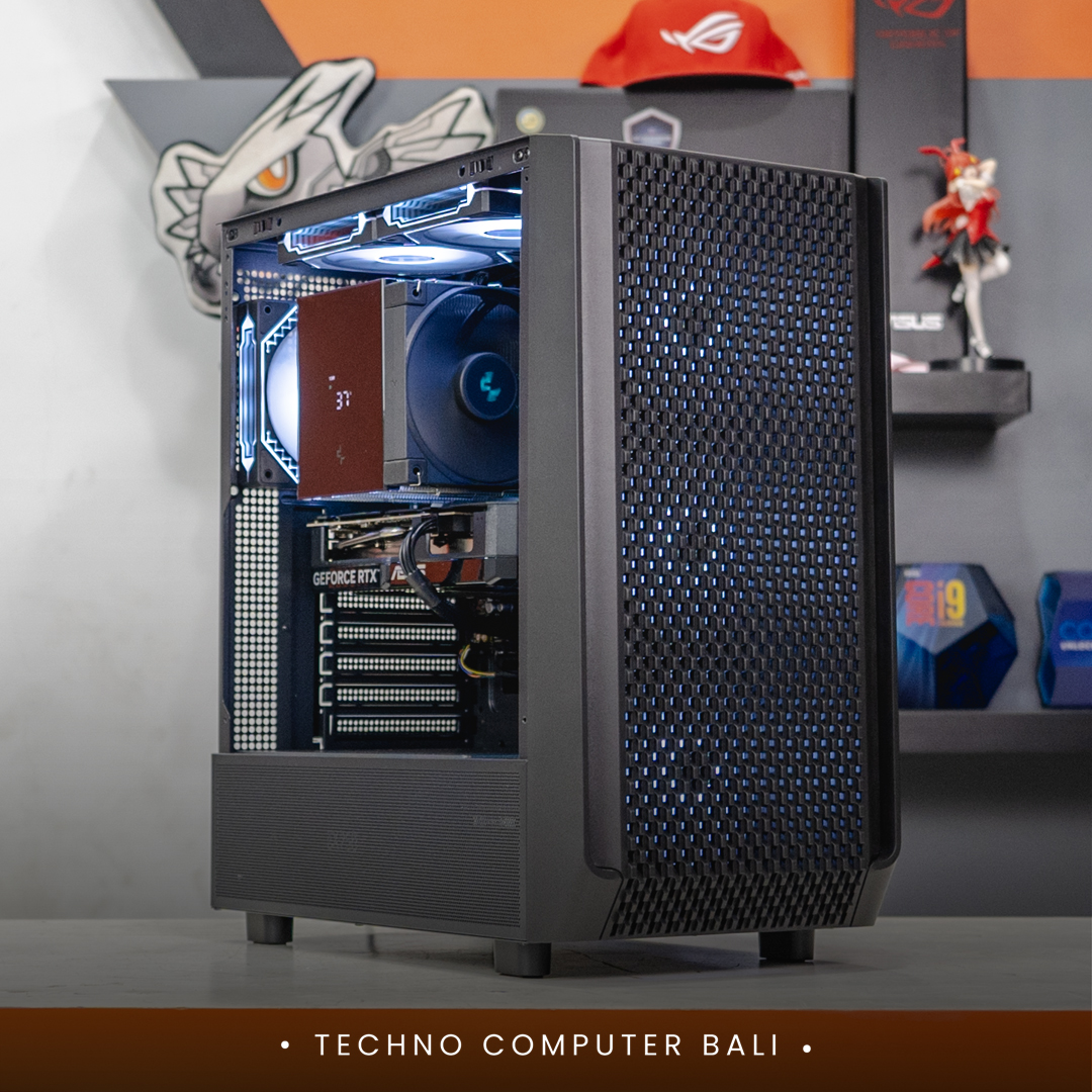 PC MULTIMEDIA & RENDERING / CORE I7-14700KF / ASUS DUAL RTX 5060 TI / CUBE GAMING WIRZOF Black