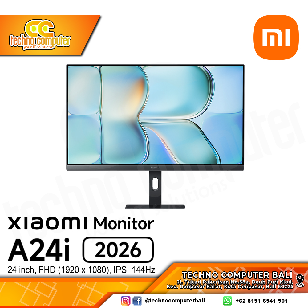 XIAOMI A24i 2026 LED Monitor - 24 inch, FHD (1920 x 1080), IPS, 144Hz
